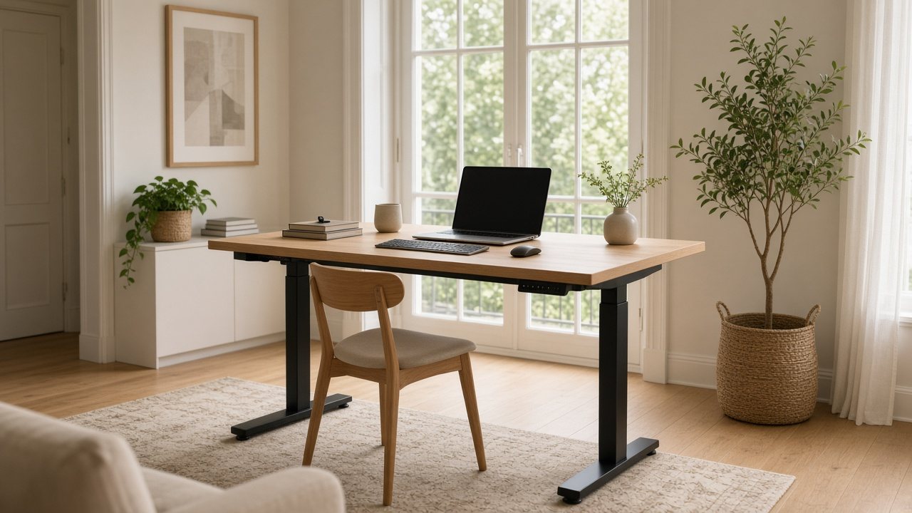 Bureau électrique réglable en hauteur pour travailler debout